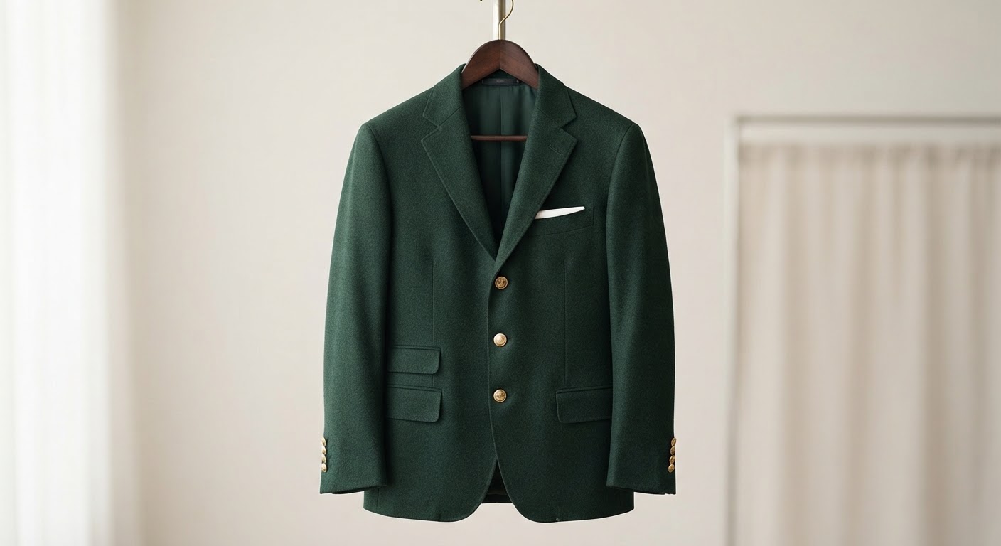 Primary Academy Blazer — Wool-blend melton · House-crest embroidery · Term-batch pricing