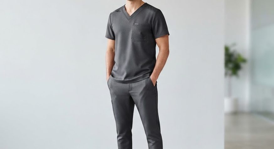 Pro-Stretch Scrub Top — detail view